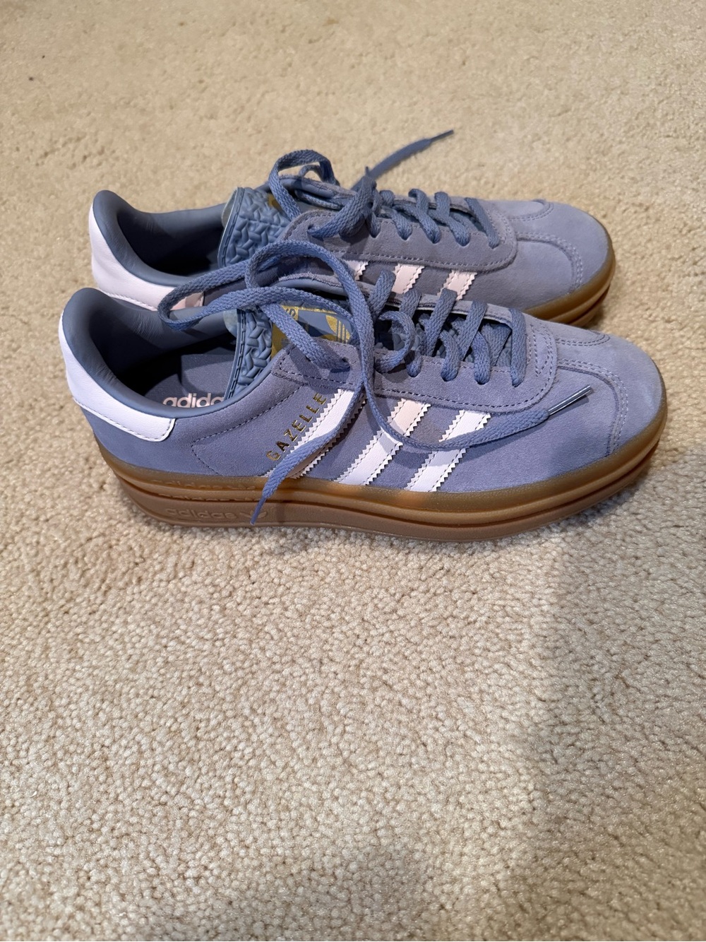 NWOT ADIDAS GAZELLE PLATFORM SNEAKERS SIZE 7.5